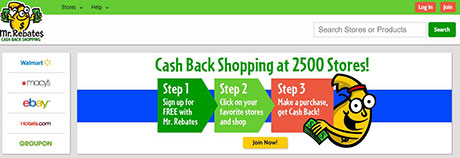 Mr Rebates Cashback Website