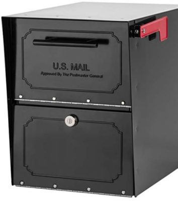6200B-10 Oasis Classic Locking Post Mount Parcel Mailbox
