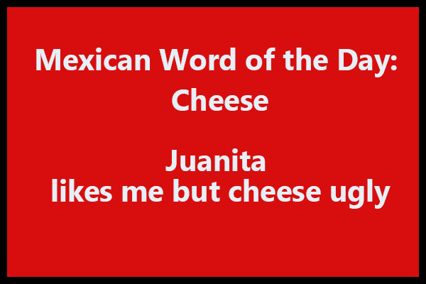Mexican Word of the Day: Cheese