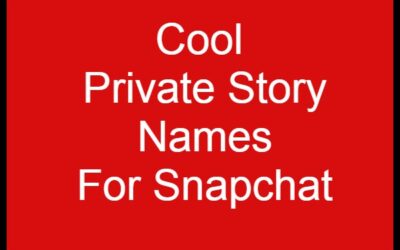 Cool Private Story Names