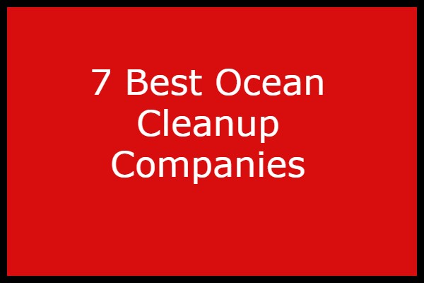 7 Best Ocean Cleanup Companies