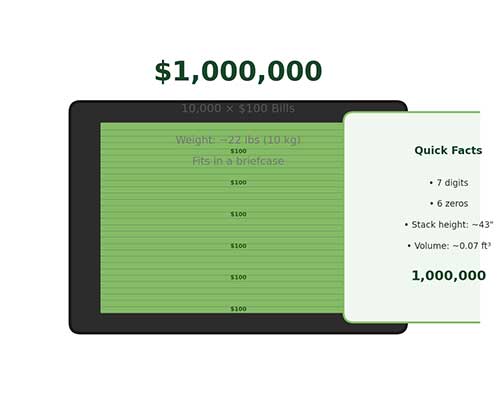 what a million dollars looks like