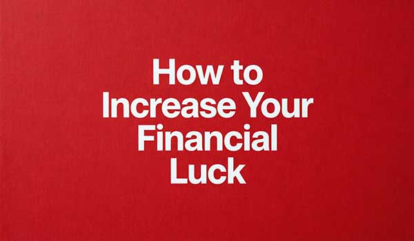 How to Increase Your Financial Luck