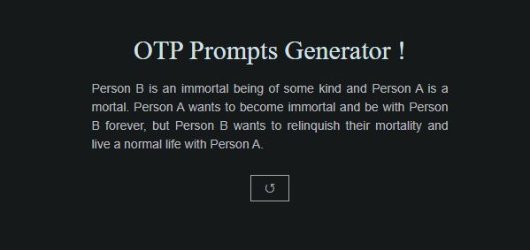 Perchance OTP Prompts Generator