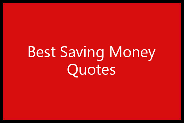 Best saving money quotes
