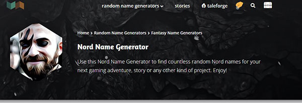 The story shack Nord name generator
