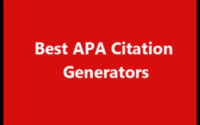 5 Best APA Citation Generators